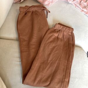 Brown sweatpants